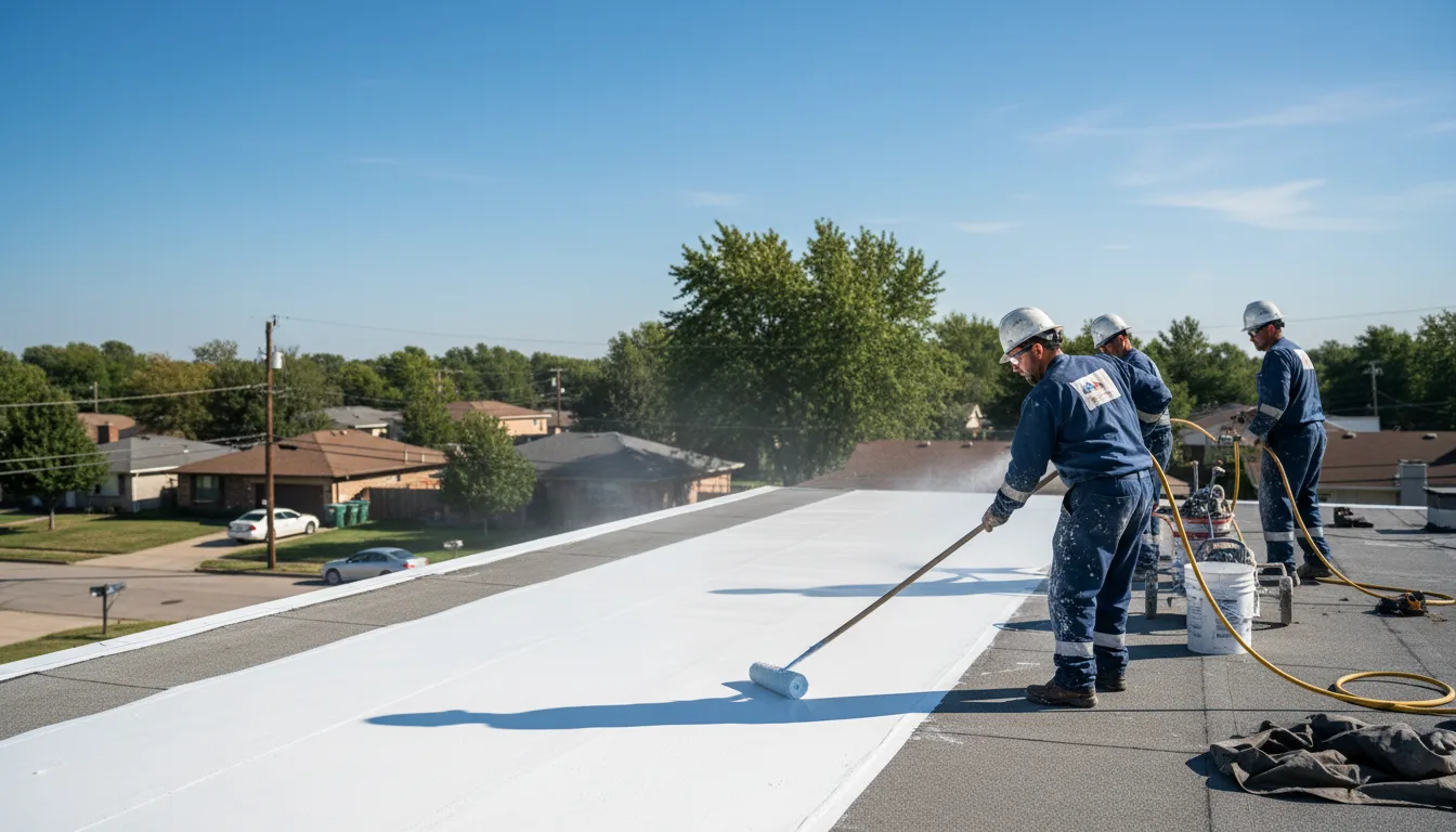 Commercial roof coating in Ambler, PA near me